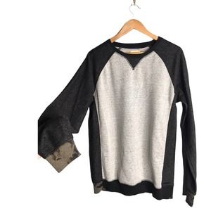 Civil Society | Bleach Tie Dye Detailing Two tone Crewneck sweater •